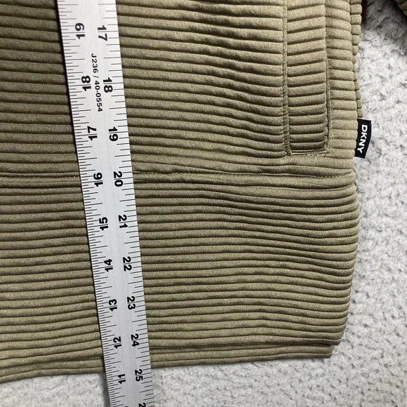 DKNY Hoodie Women's XXL Olive Green Full Zip Athleisure Relaxed Comfort - Picture 3 of 11